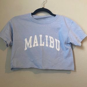 Blue Malibu crop top - size S